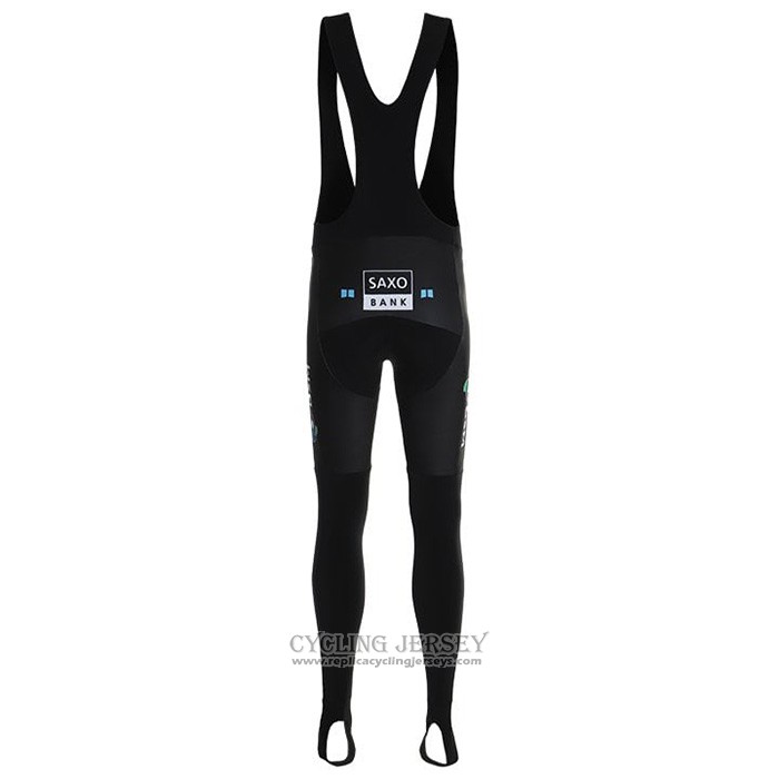 2021 Cycling Jersey DSM Black Blue Long Sleeve And Bib Tight